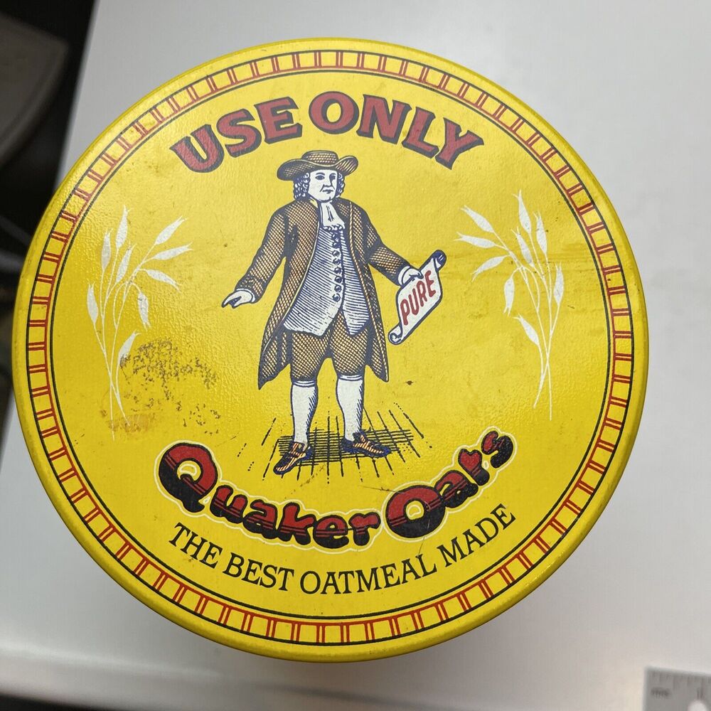 Vintage 1984 Quaker Oats Company Limited Edition Collectible Tin w/ Lid - Picture 6 of 8